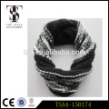 fashionable knitting scarf loop type 100% acrylic tie-dyeing colorful snood loop ladies accessories